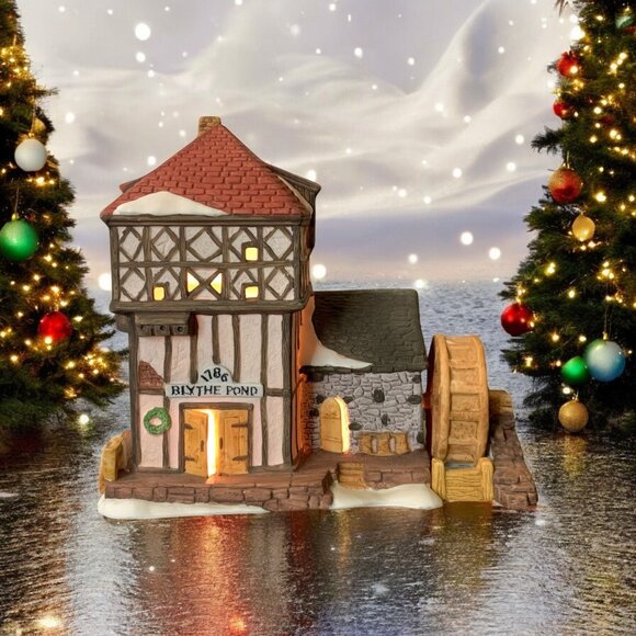 Department 56 Other - Dept 56 Blythe Pond Mill House - Dickens Village Lighted Decoration (no box)